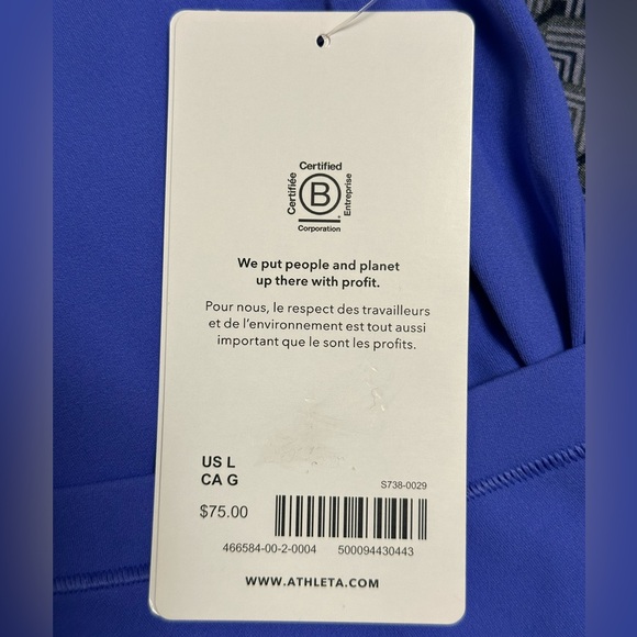 Athleta NWT Transcend Wrap Top - Size L - Picture 5 of 9